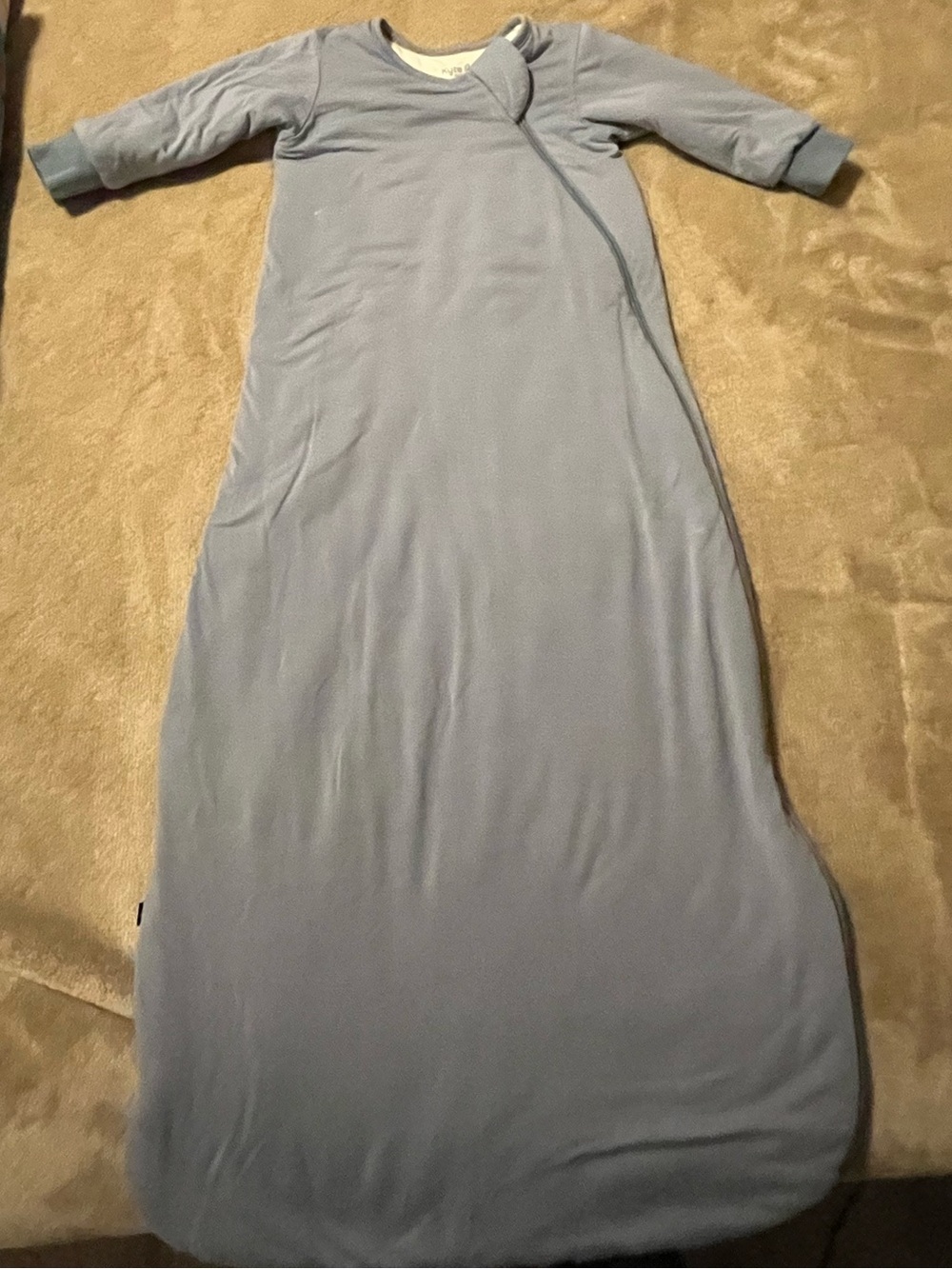 Kyte BABY soft blue infant sleep sack with shoulder snap